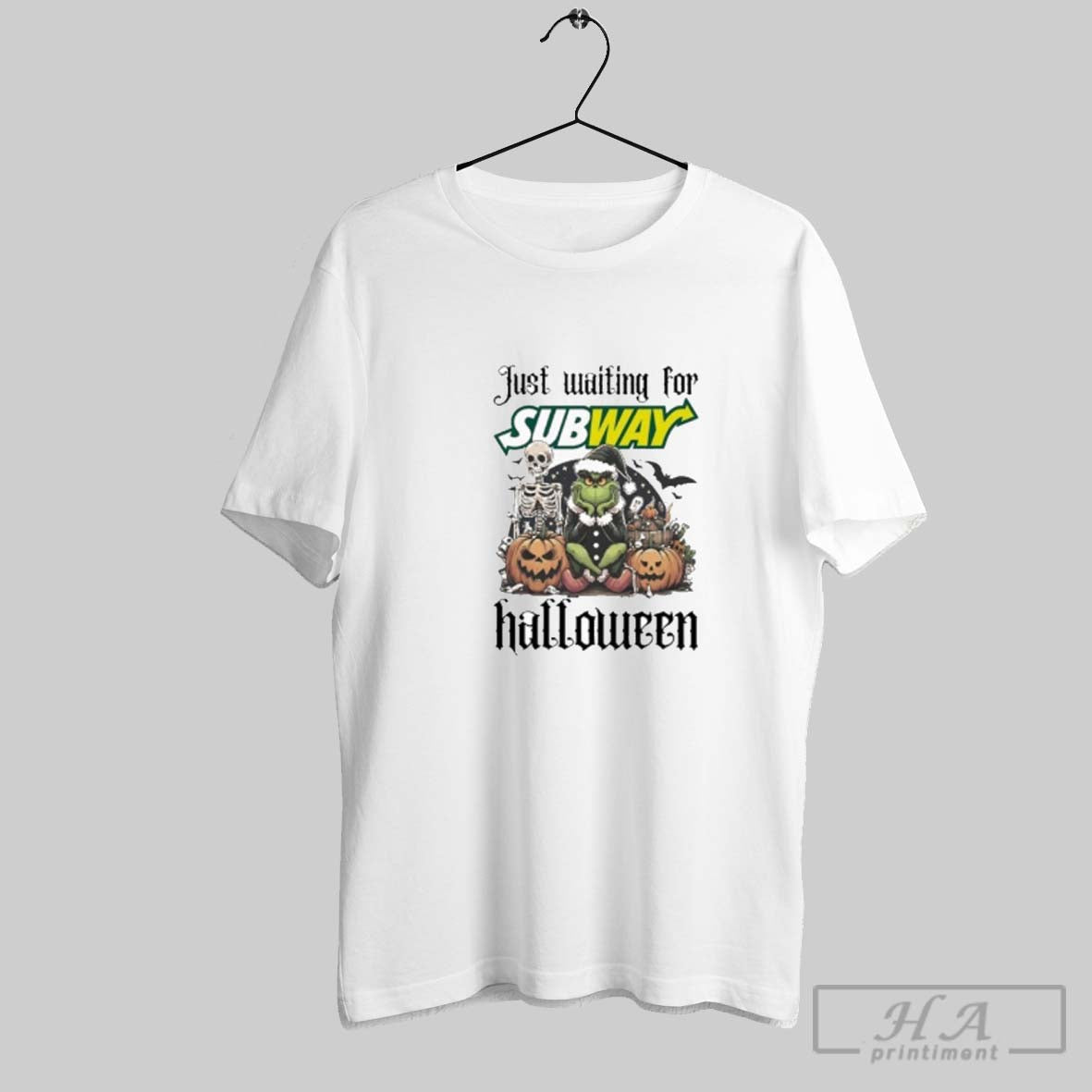 Official Just Waiting For Subway Santa Grinch Halloween 2025 Shirt
