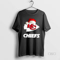 Official Kansas City Chiefs 2025 Santa Hat Logo Football Christmas T-Shirts, Hoodie, Sweatshirt | AU01DripNestTees.com