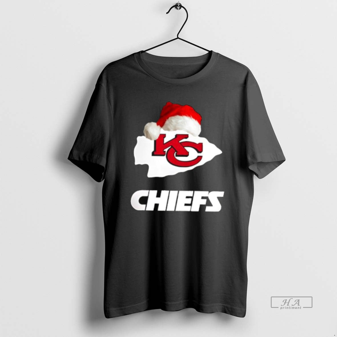 Official Kansas City Chiefs 2025 Santa Hat Logo Football Christmas T-Shirts, Hoodie, Sweatshirt | AU01DripNestTees.com