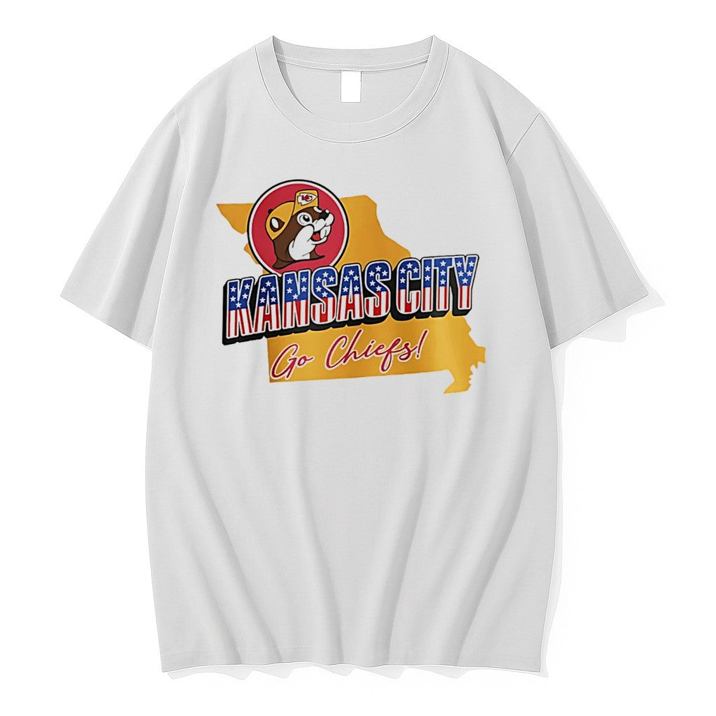 Official Kansas City Chiefs Buc Ees Kansas City Go Chiefs Patriotic Tee T Shirts
