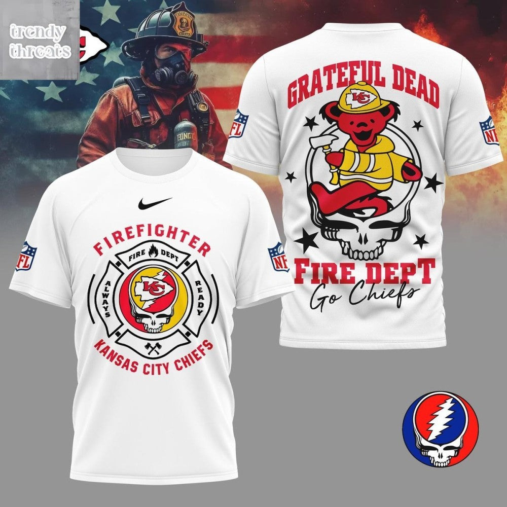 Kansas City Chiefs x Grateful Dead Firefighter Shirt