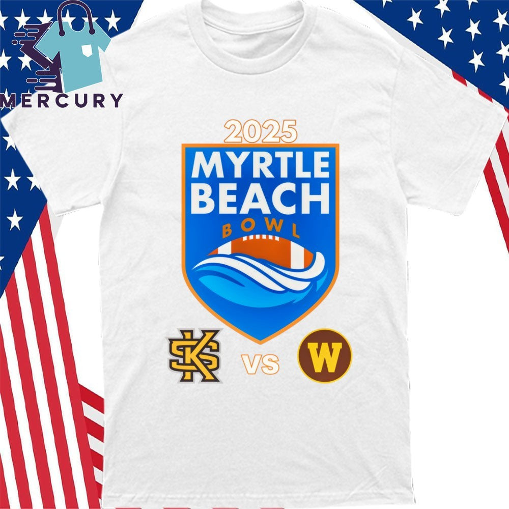 Kennesaw State Owls Vs Western Michigan Broncos 2025 Myrtle Beach Bowl Shirt