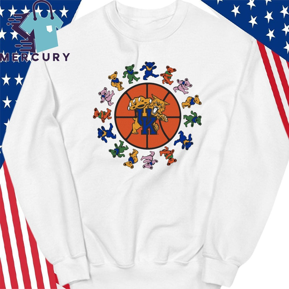 Kentucky x Grateful Dead Basketball Circle Bears Shirt