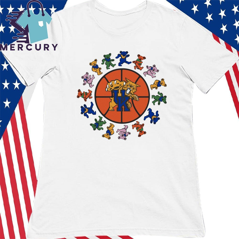 Kentucky x Grateful Dead Basketball Circle Bears Shirt