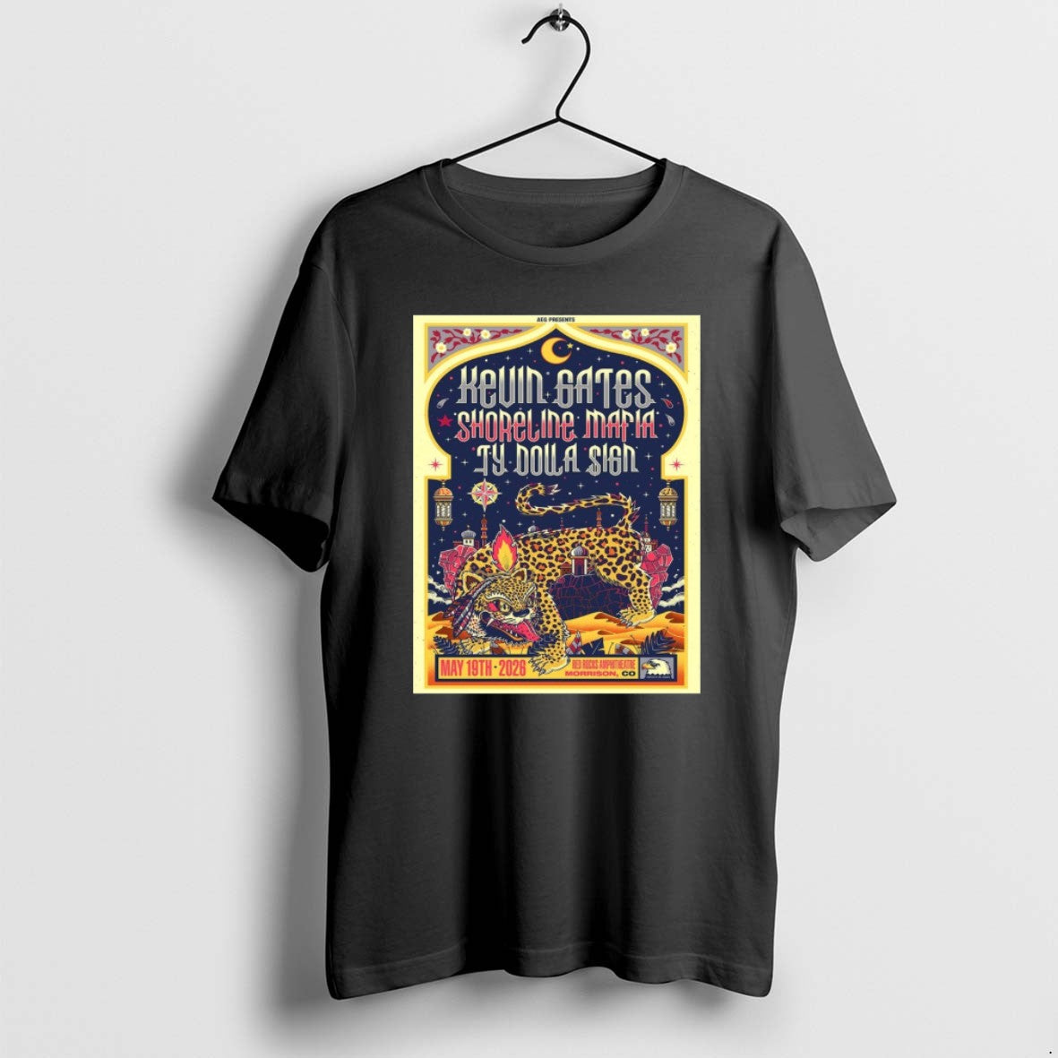Official Kevin Gates With Shoreline Mafia And Ty Dolla Sign Red Rocks Amphitheatre 2026 Morrison T-Shirts, Hoodie, Sweatshirt