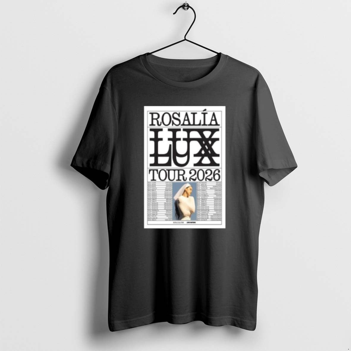 Official La Rosalia Lux Tour Show 2026 Circle Black T-Shirts, Hoodie, Sweatshirt | AU01DripNestTees.com