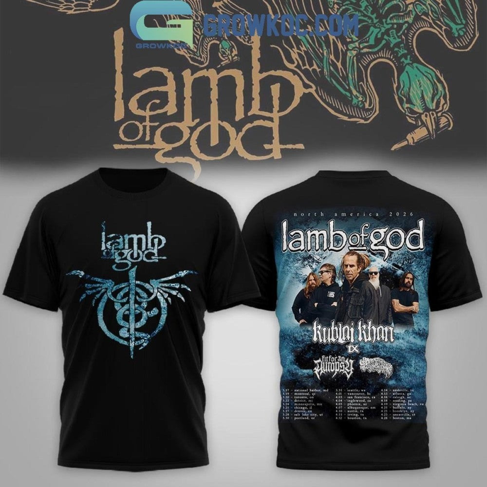Lam Of God North America 2026 Tour Shirt
