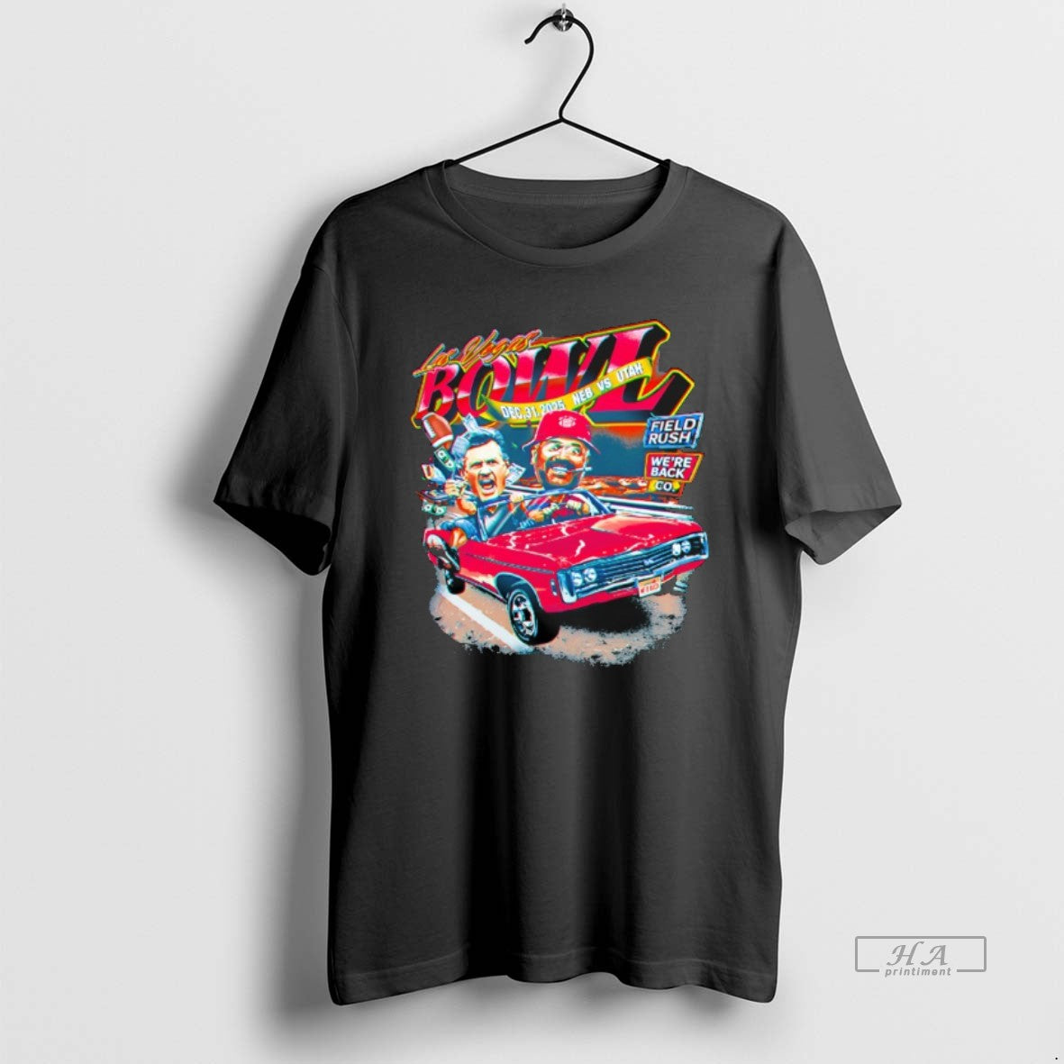 Official Las Vegas Bowl Dec 31st 2025 Neb Vs Utah Field Rush Were Back Go T-Shirts, Hoodie, Sweatshirt | AU01DripNestTees.com