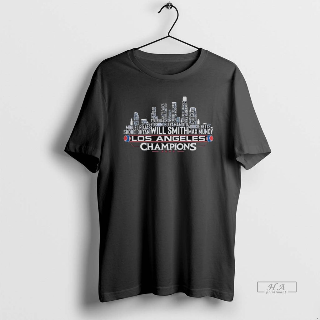 Official Los Angeles Baseball World Champions Team Series 2025 La City Skyline Mlb T-Shirts, Hoodie, Sweatshirt