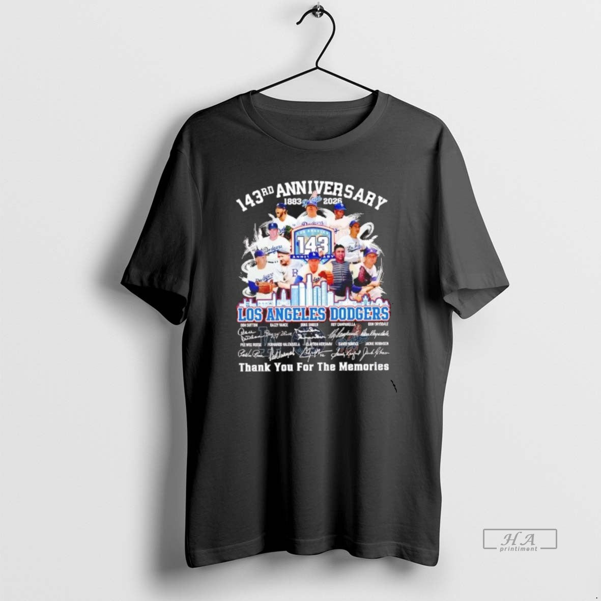 Official Los Angeles Dodgers 143rd Anniversary 1883 2026 Team Players T-Shirts, Hoodie, Sweatshirt | AU01DripNestTees.com