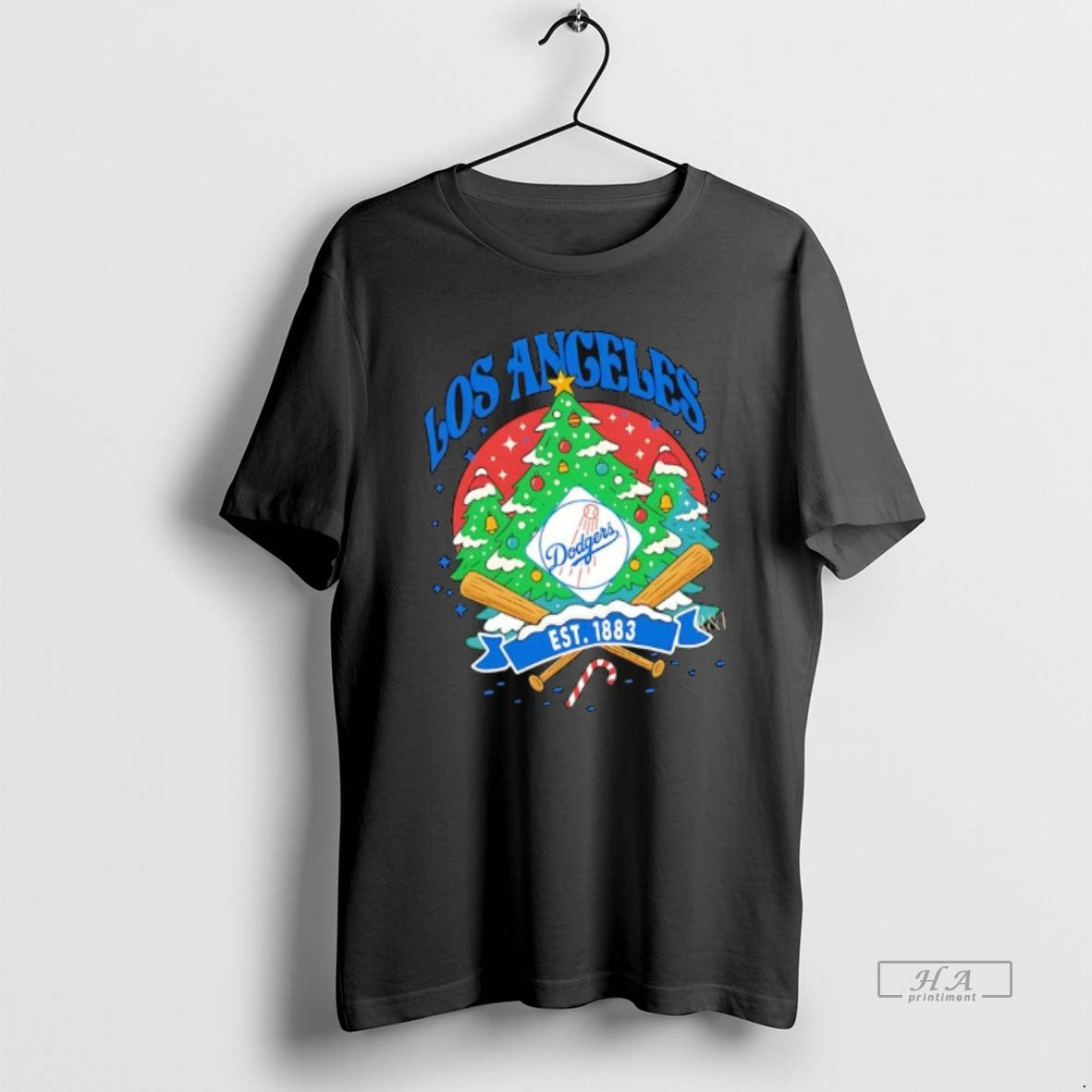 Official Los Angeles Dodgers Ugly Christmas Tree Motif Est 1883 Logo T-Shirts, Hoodie, Sweatshirt | AU01DripNestTees.com
