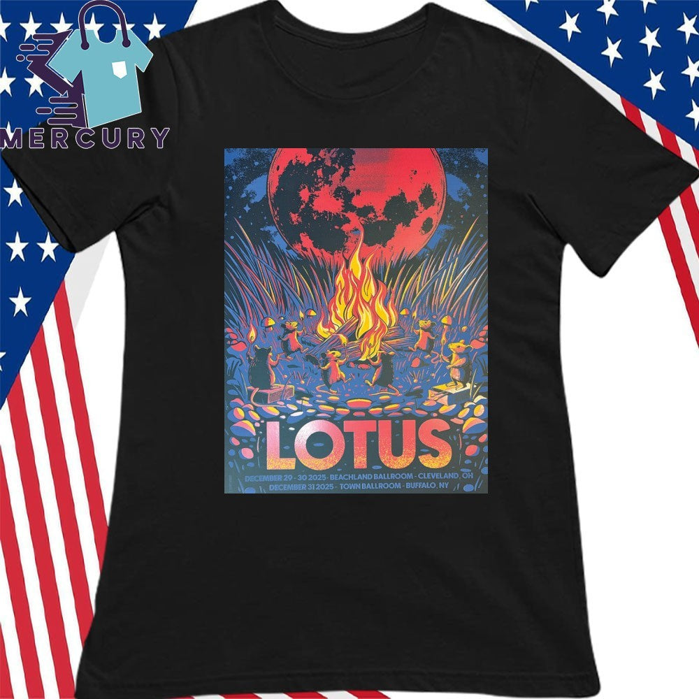 Lotus The Beachland Ballroom in Cleveland Dec 29-30 2025 Poster Shirt