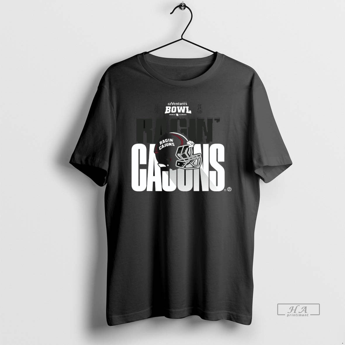 Official Louisiana Ragin Cajuns 2025 68 Ventures Bowl Helmet T-Shirts, Hoodie, Sweatshirt | AU01DripNestTees.com