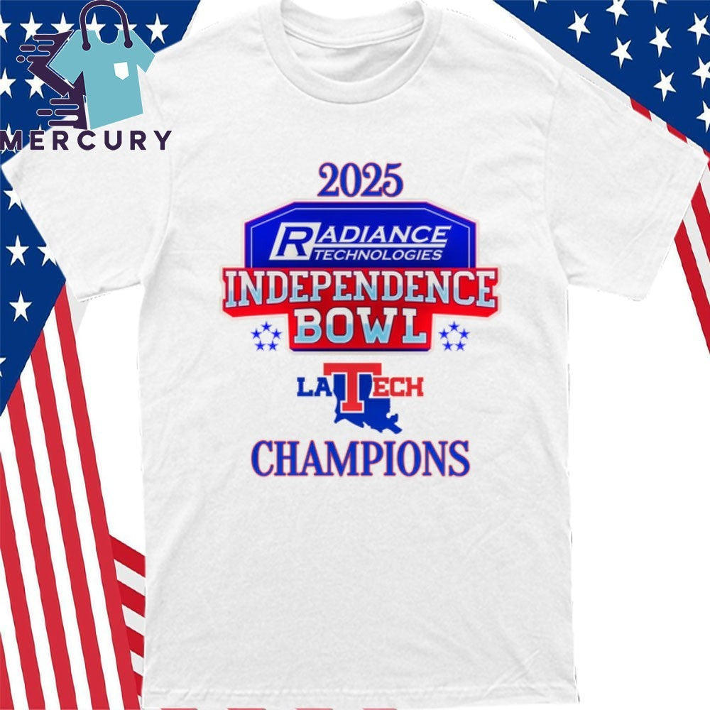 Louisiana Tech Bulldogs 2025 Independence Bowl Champions Logo Shirt