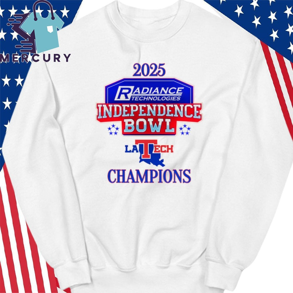 Louisiana Tech Bulldogs 2025 Independence Bowl Champions Logo Shirt