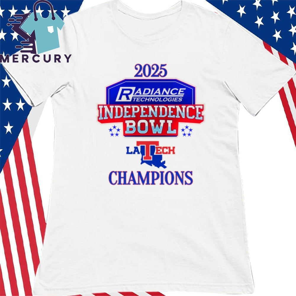 Louisiana Tech Bulldogs 2025 Independence Bowl Champions Logo Shirt