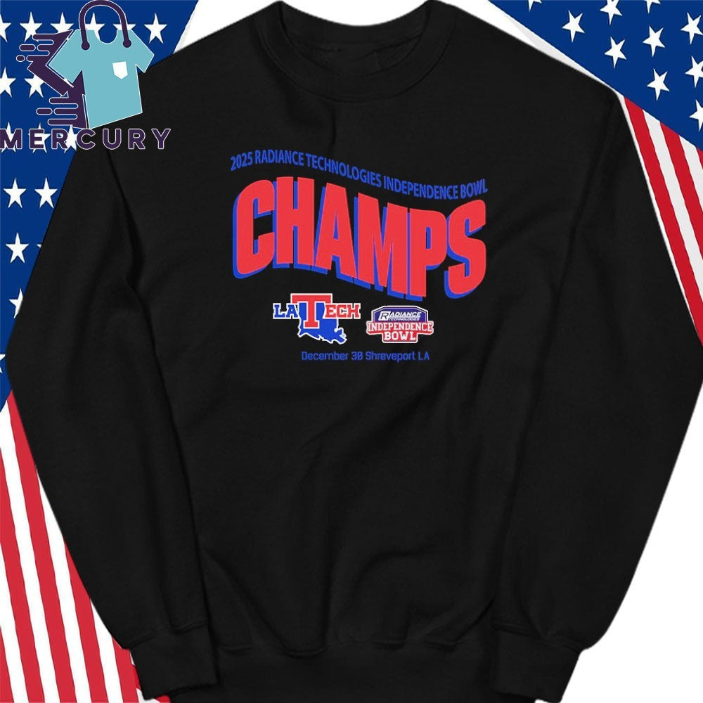 Louisiana Tech Bulldogs Football Are Radiance Technologies Independence Bowl Champions 2025 Shirt