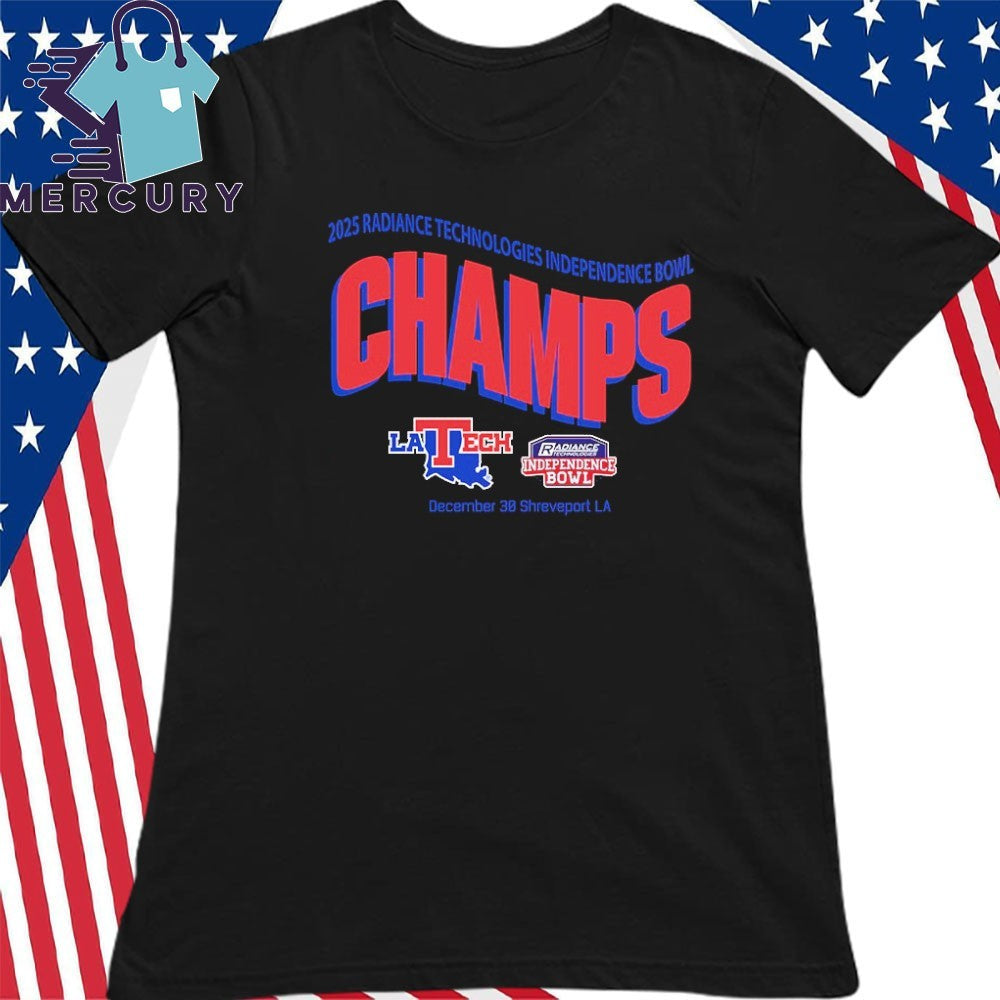 Louisiana Tech Bulldogs Football Are Radiance Technologies Independence Bowl Champions 2025 Shirt