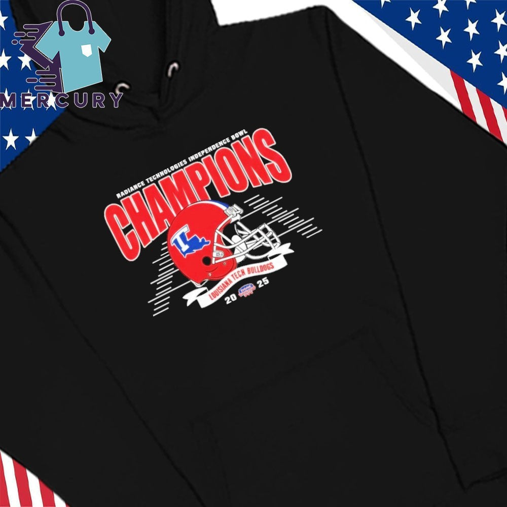 Louisiana Tech Bulldogs Football Claim Champions 2025 Radiance Technologies Independence Bowl Shirt