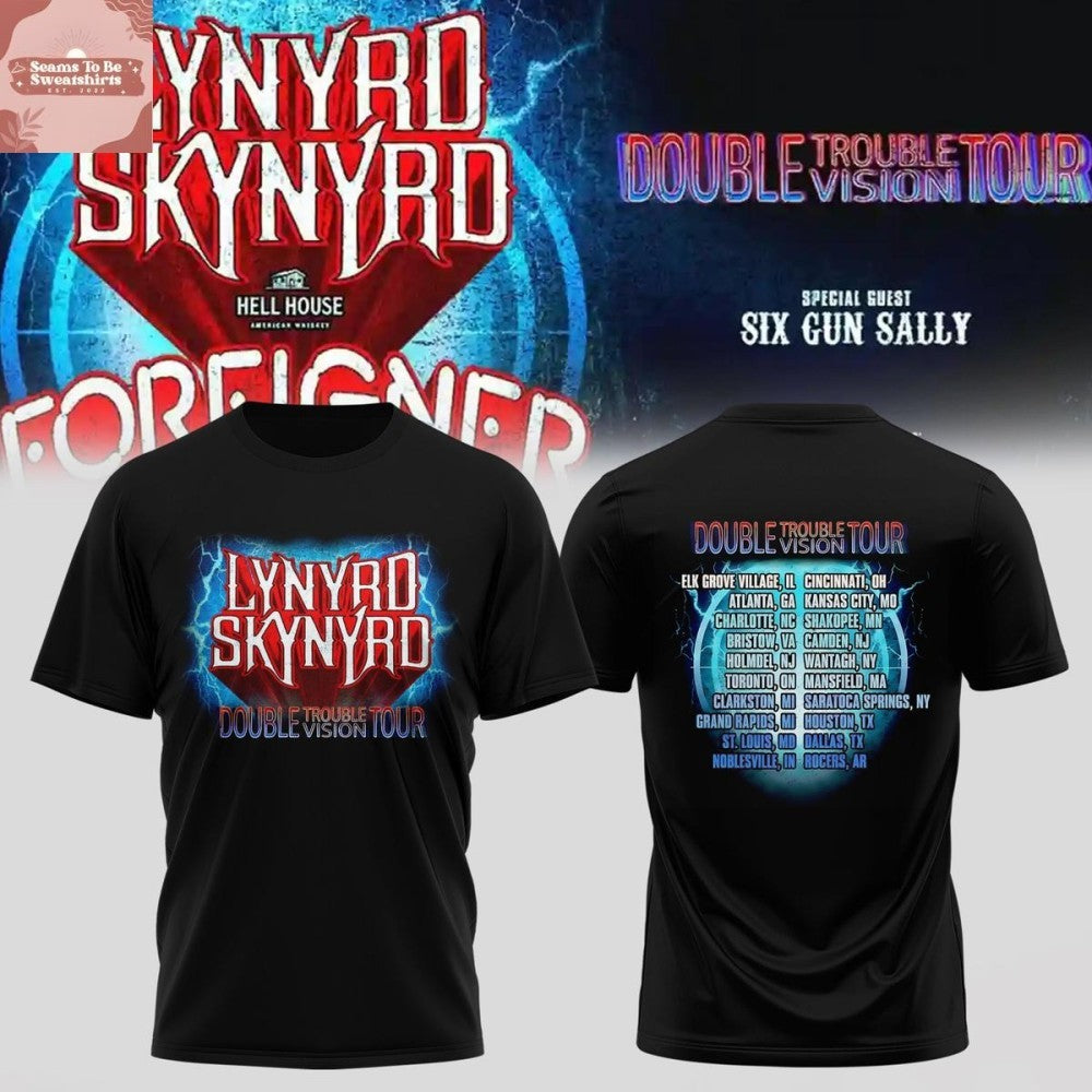 Lynyrd Skynyrd Double Trouble Double Vision Tour 2026 Shirt