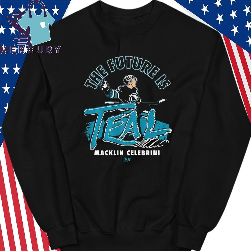 Macklin Celebrini The Future is Teal Shirt