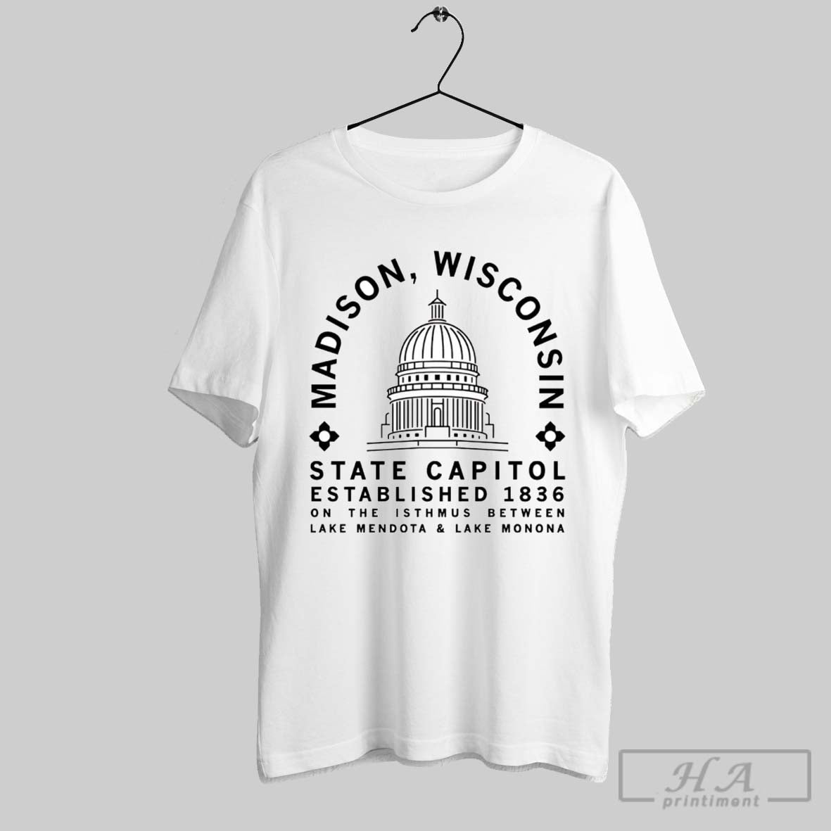 Official Madison Wisconsin State Capitol Established 1836 On The Isthmus