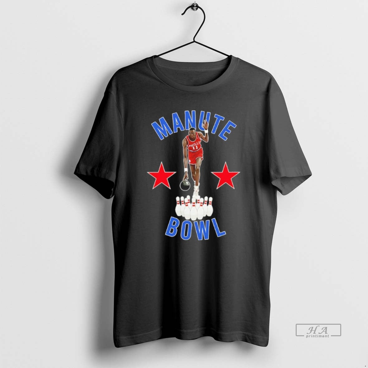 Official Manute Bol Philadelphia 76ers Bowling Minute Manute T-Shirts, Hoodie, Sweatshirt | AU01DripNestTees.com