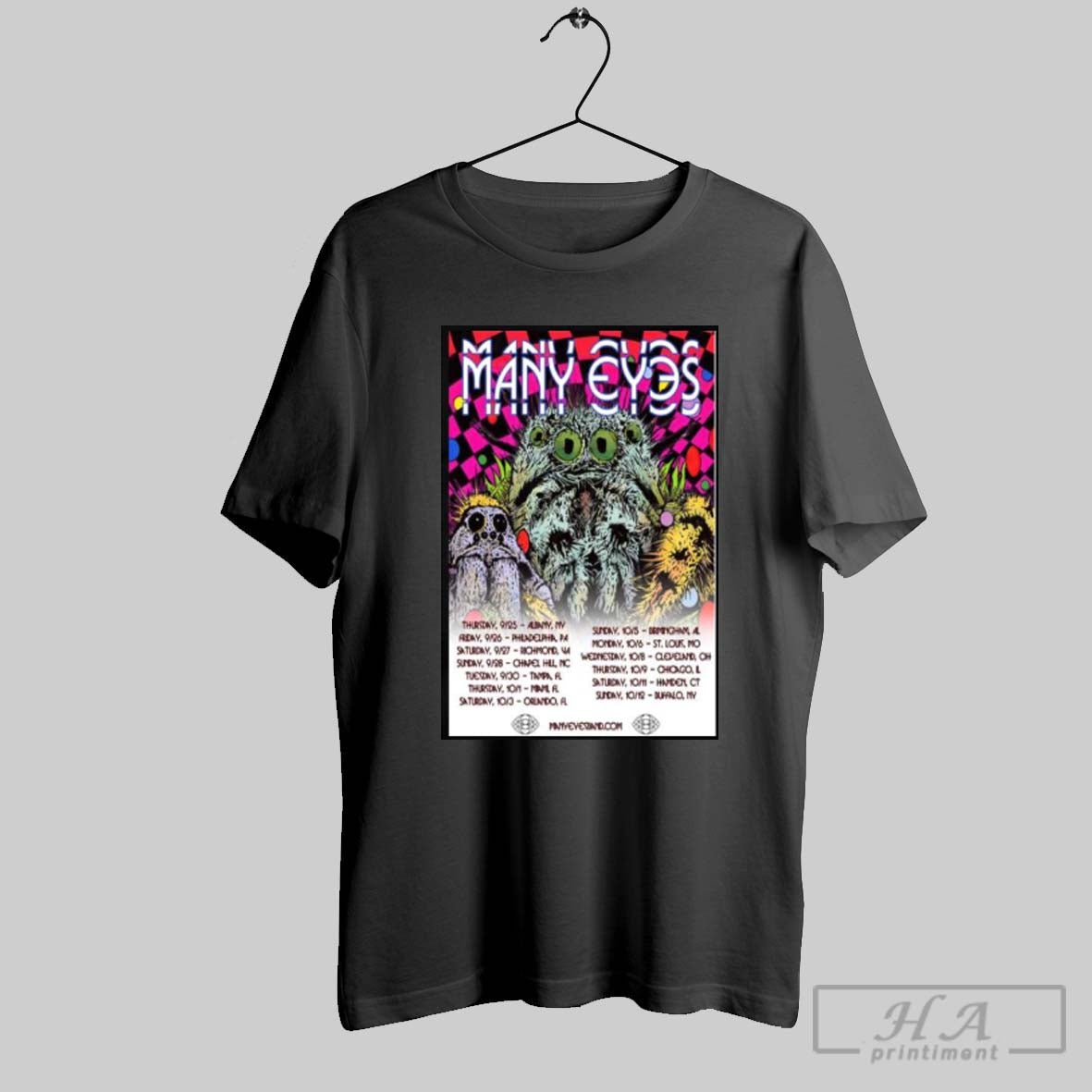 Official Many Eyes September October 2025 Long Sleve