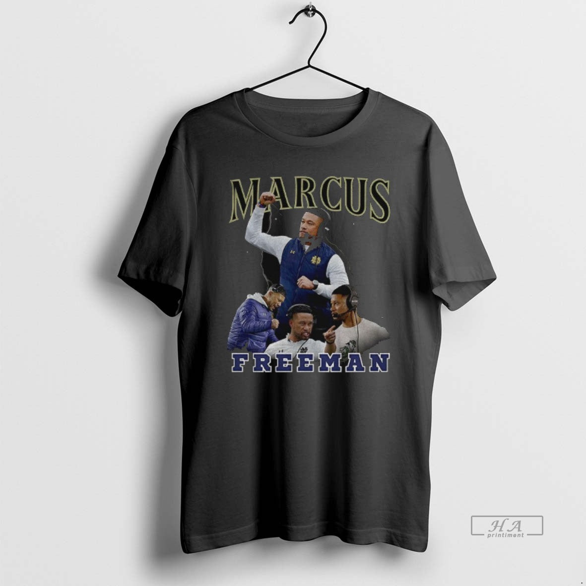 Official Marcus Freeman Notre Dame Fighting Irish Football Graphic Vintage T-Shirts, Hoodie, Sweatshirt