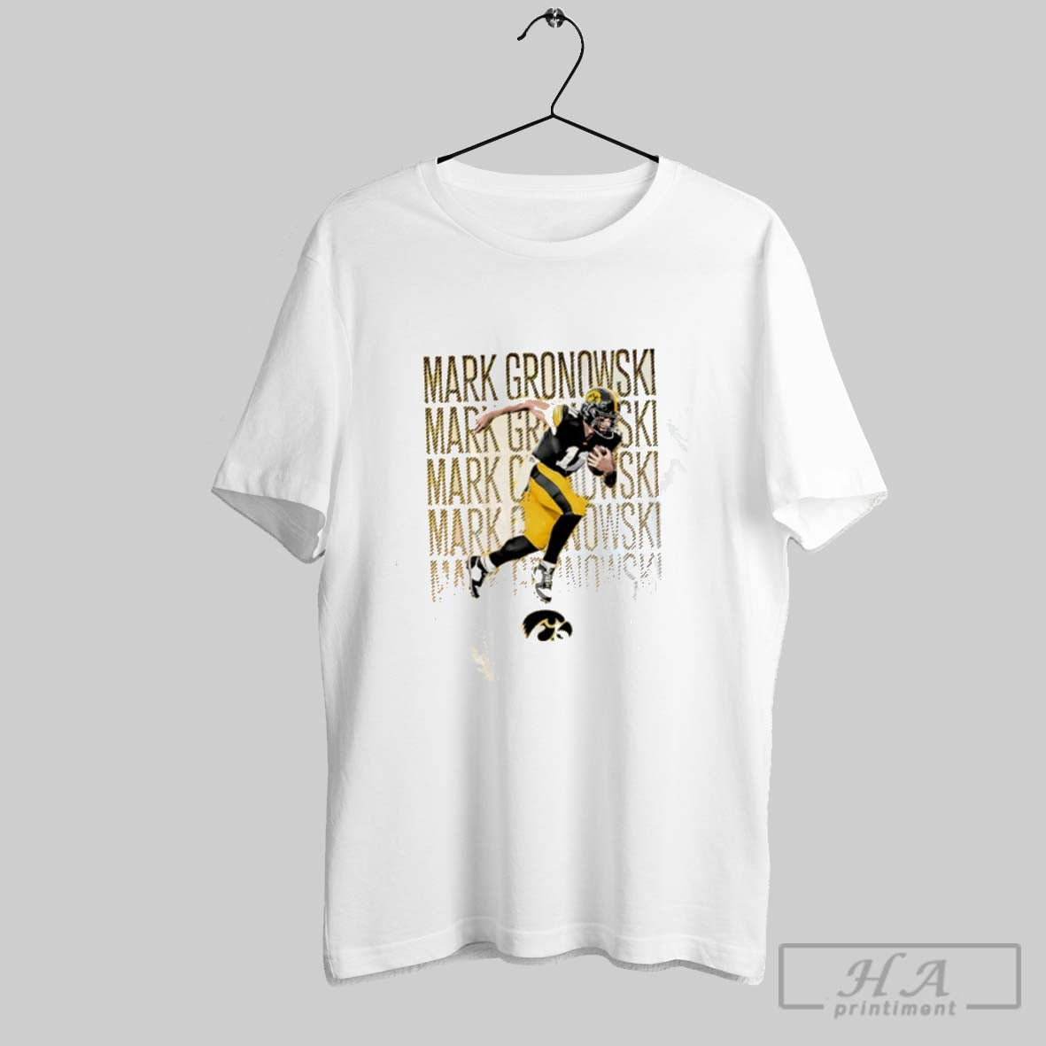 Official Mark Gronowski Iowa Hawkeyes Illustrated