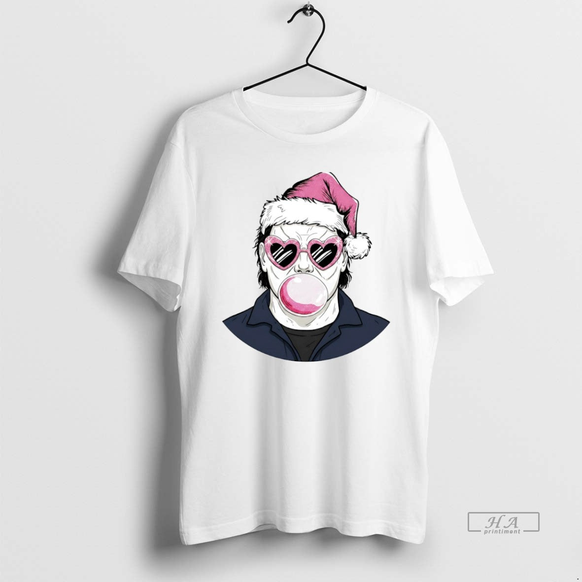 Official Merry Christmas Michael Myers Bubble Gum Circle T-Shirts, Hoodie, Sweatshirt | AU01DripNestTees.com