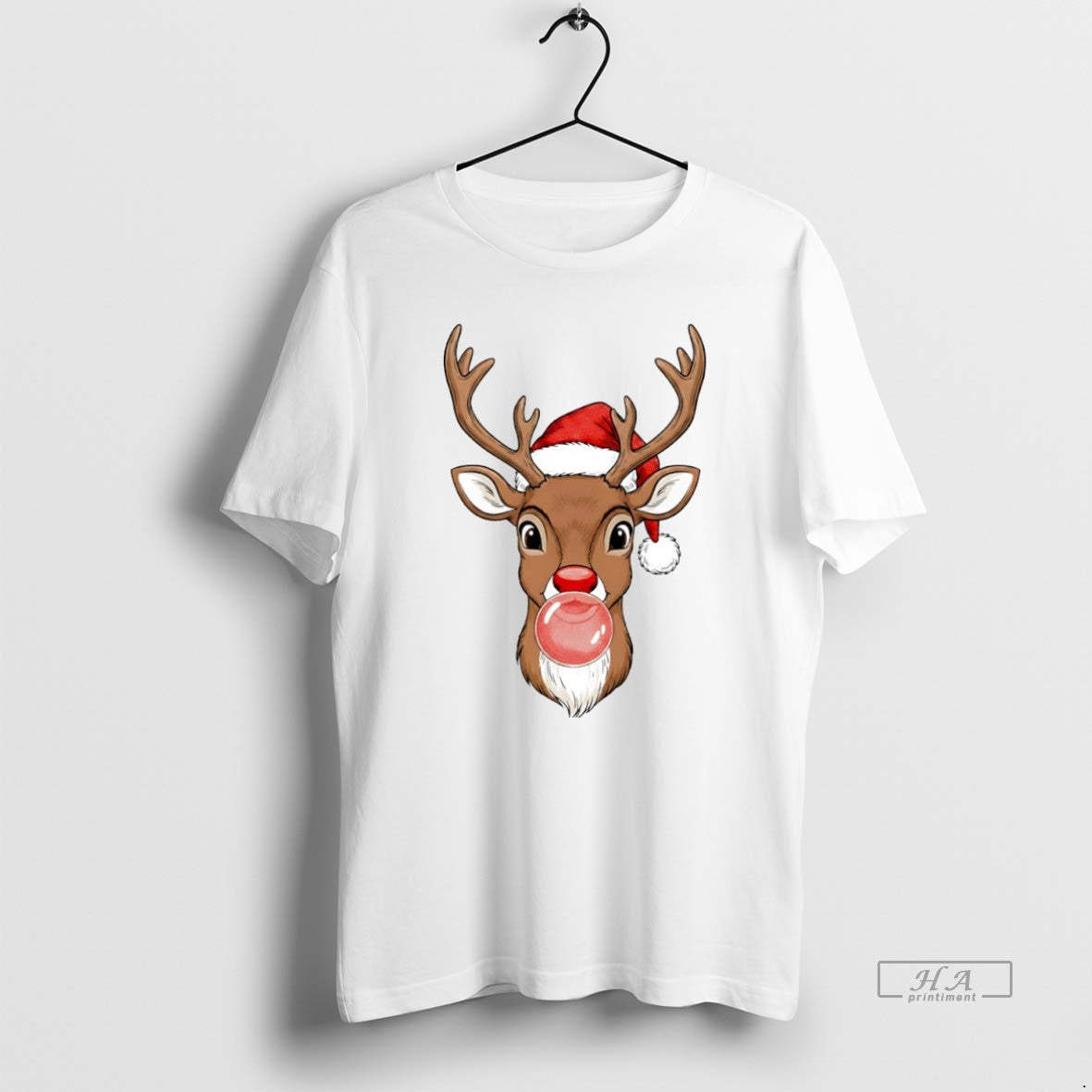 Official Merry Christmas Reindeer Bubble Gum Circle T-Shirts, Hoodie, Sweatshirt | AU01DripNestTees.com
