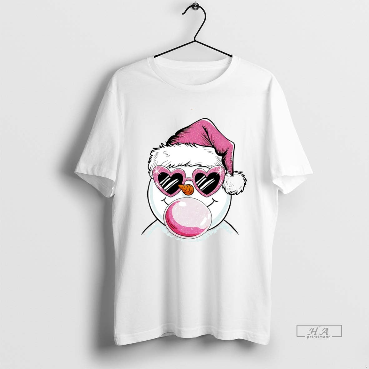 Official Merry Christmas Snowman Bubble Gum Circle T-Shirts, Hoodie, Sweatshirt | AU01DripNestTees.com