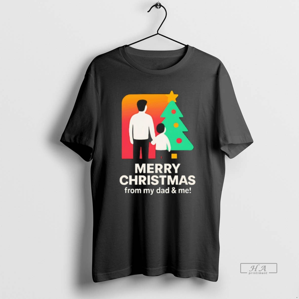 Official Merry Christmas From Dad And Me T-Shirts, Hoodie, Sweatshirt | AU01DripNestTees.com