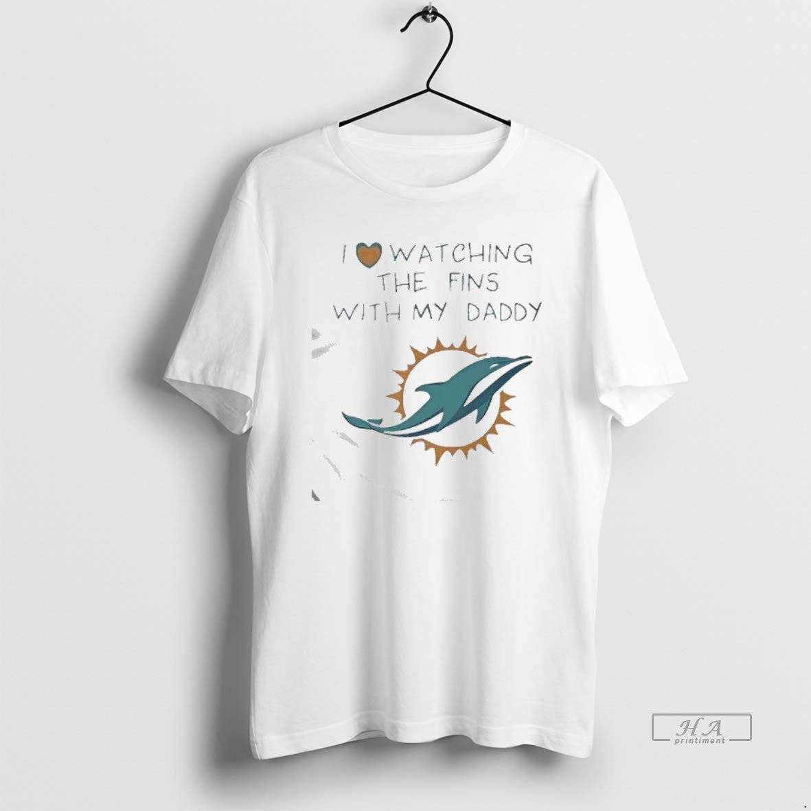Official Miami Dolphins Love I Watching Fins With Daddy Baby T-Shirts, Hoodie, Sweatshirt | AU01DripNestTees.com