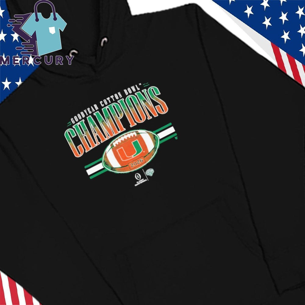 Miami Football 2026 CFP Cotton Bowl Champions Shirt