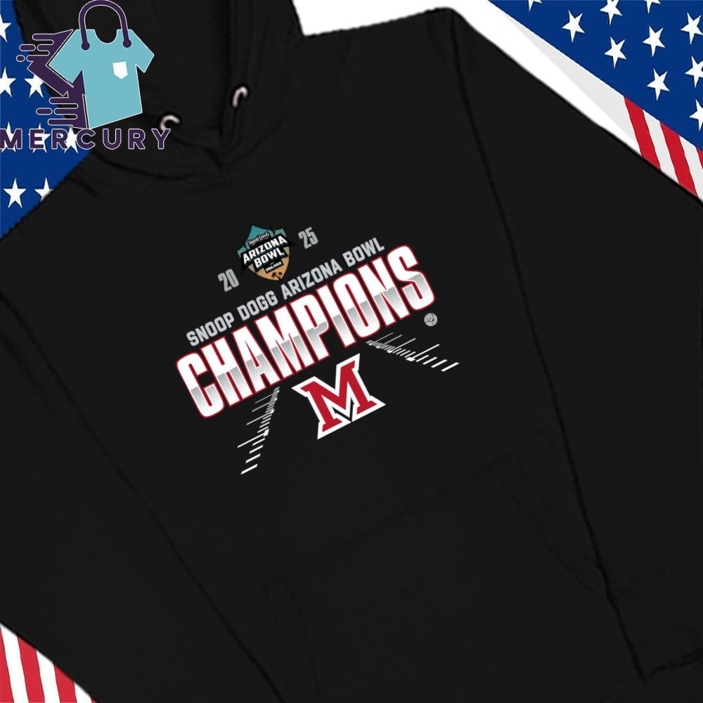 Miami RedHawks 2025 Snoop Dogg Arizona Bowl Champions Shirt