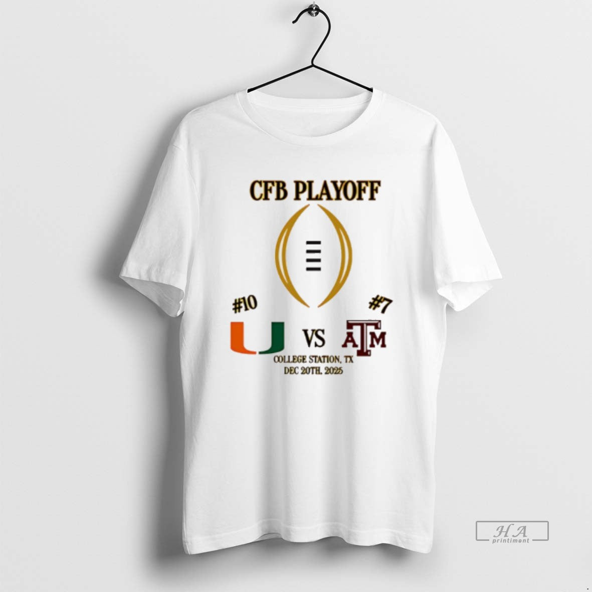 Official Miami Vs Texas Am 2025 Cfp First Rd Playoff Game 2 T-Shirts, Hoodie, Sweatshirt | AU01DripNestTees.com