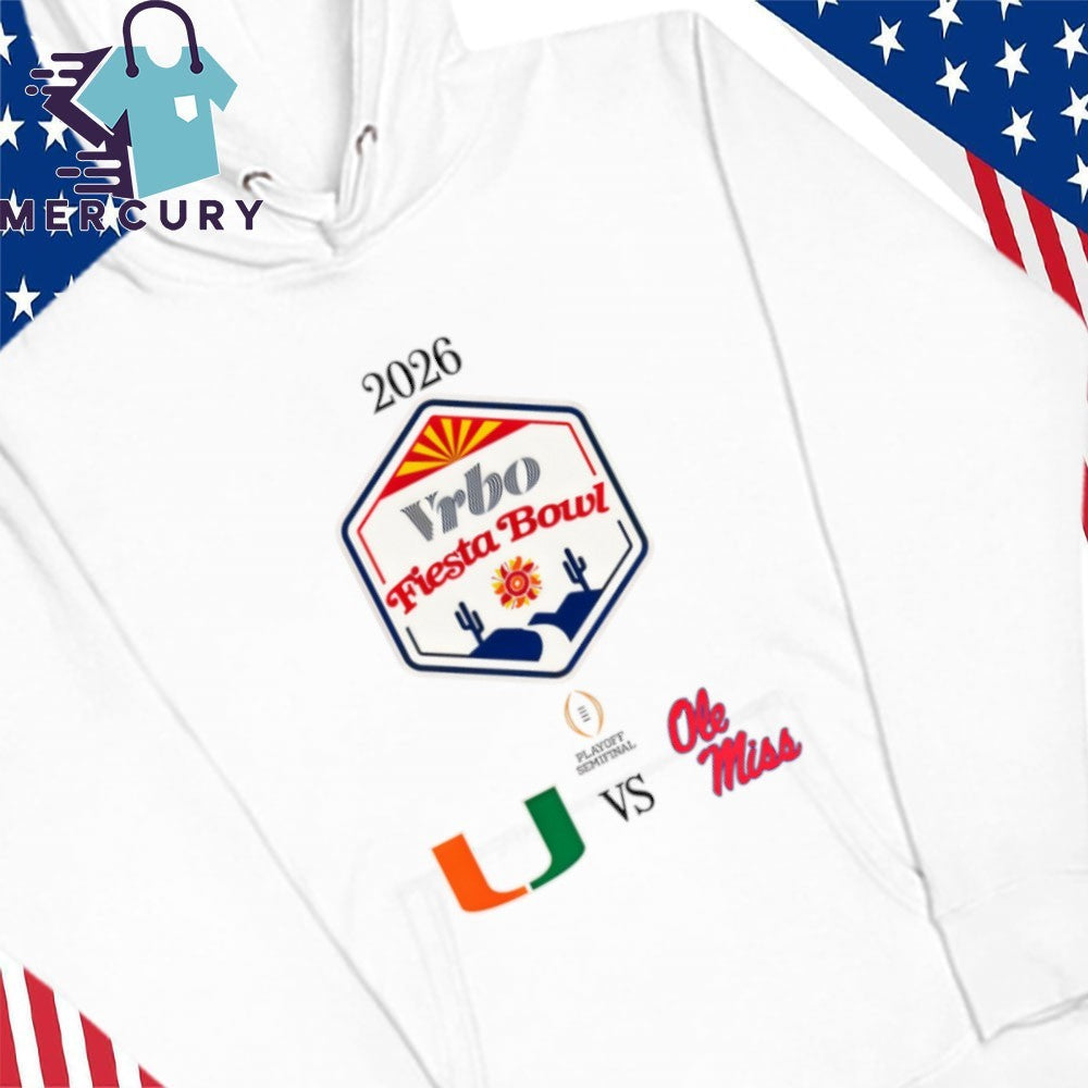 Miami vs. Ole Miss 2026 CFP Semifinal Vrbo Fiesta Bowl Shirt