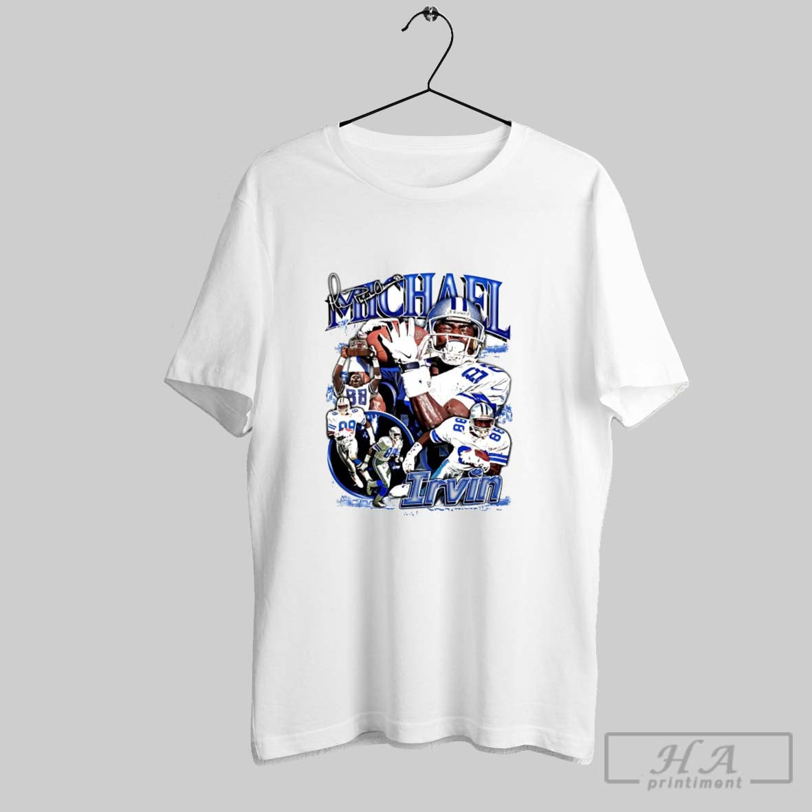 Official Michael Irvin Picture Collage Signature