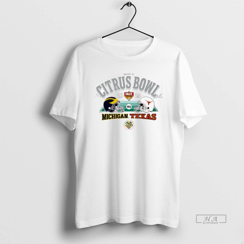 Official Michigan Vs Texas Orlando 2025 Cheez It Citrus Bowl Game T-Shirts, Hoodie, Sweatshirt | AU01DripNestTees.com