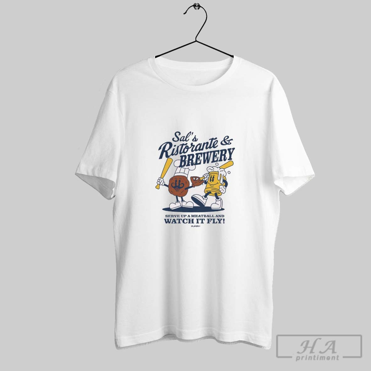 Official Milwaukee Brewers Mlb Sal Frelick Sals Ristorante And Brewery Serve Up A Meatball And