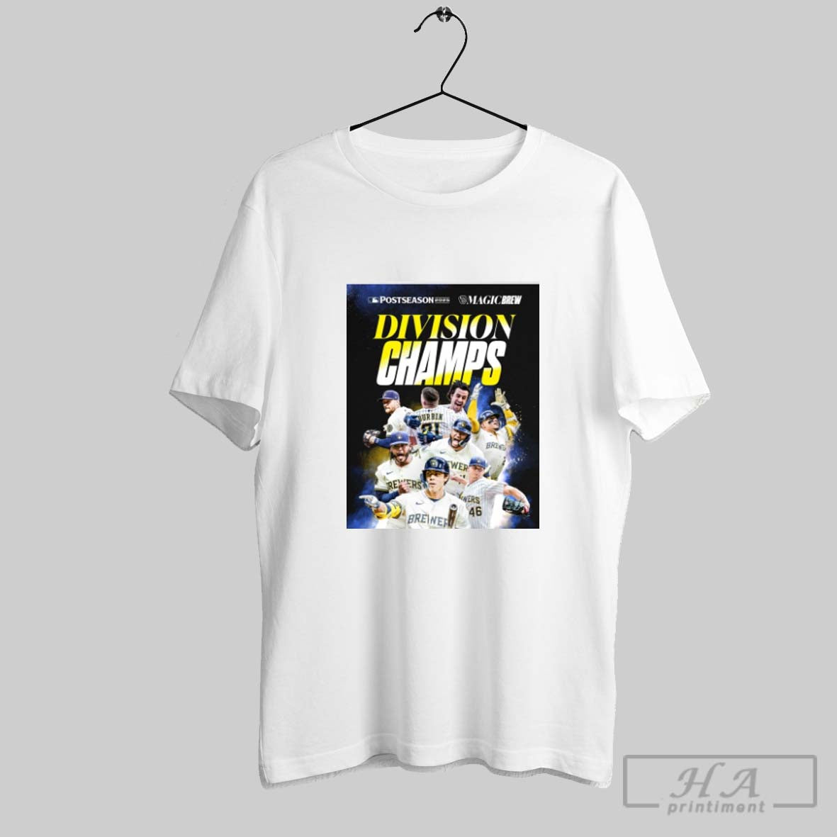 Official Milwaukee Brewers National League Central Division Championship 2025 Mlb Postseason