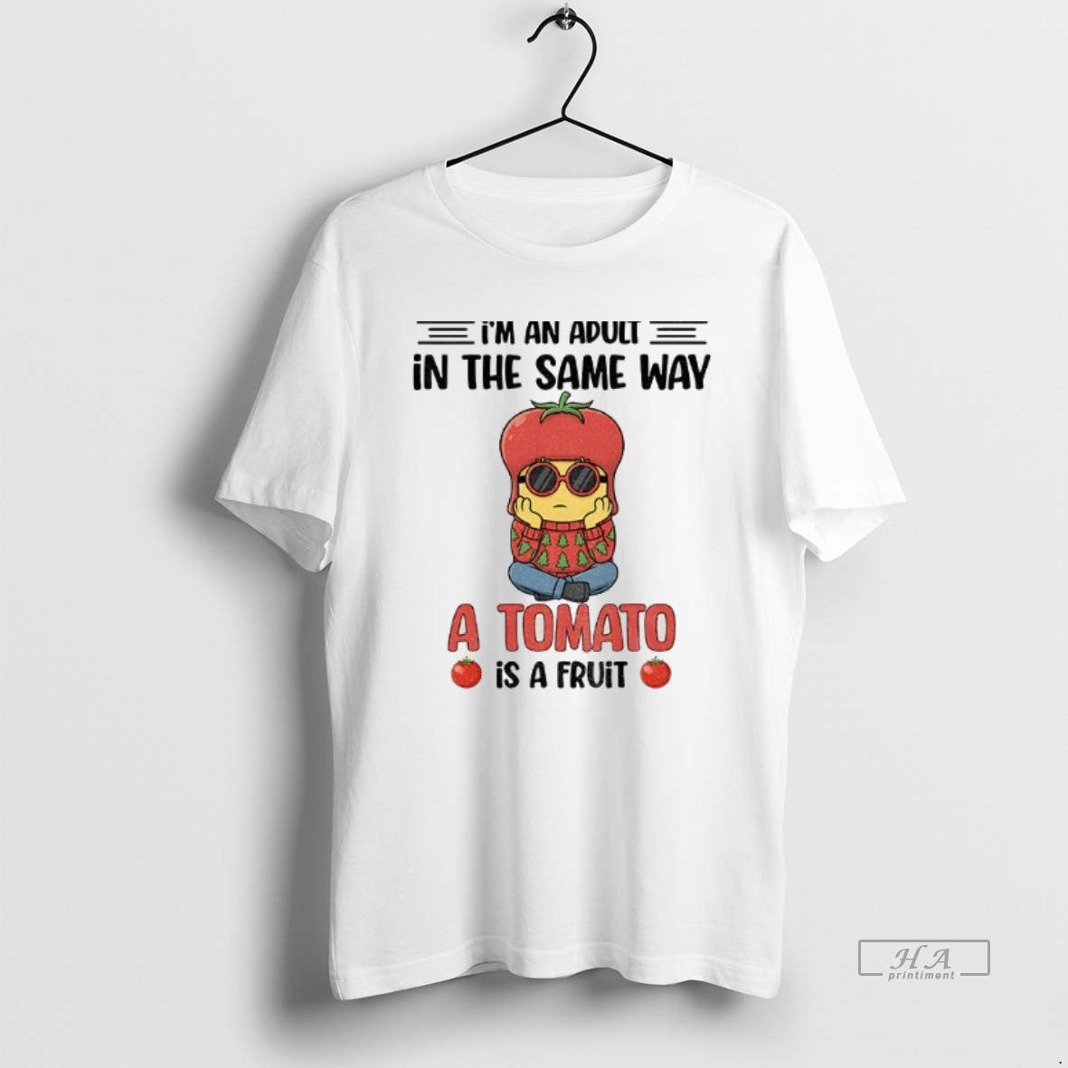 Official Minion Im An Adult In The Same Way A Tomato Is A Fruit T-Shirts, Hoodie, Sweatshirt | AU01DripNestTees.com