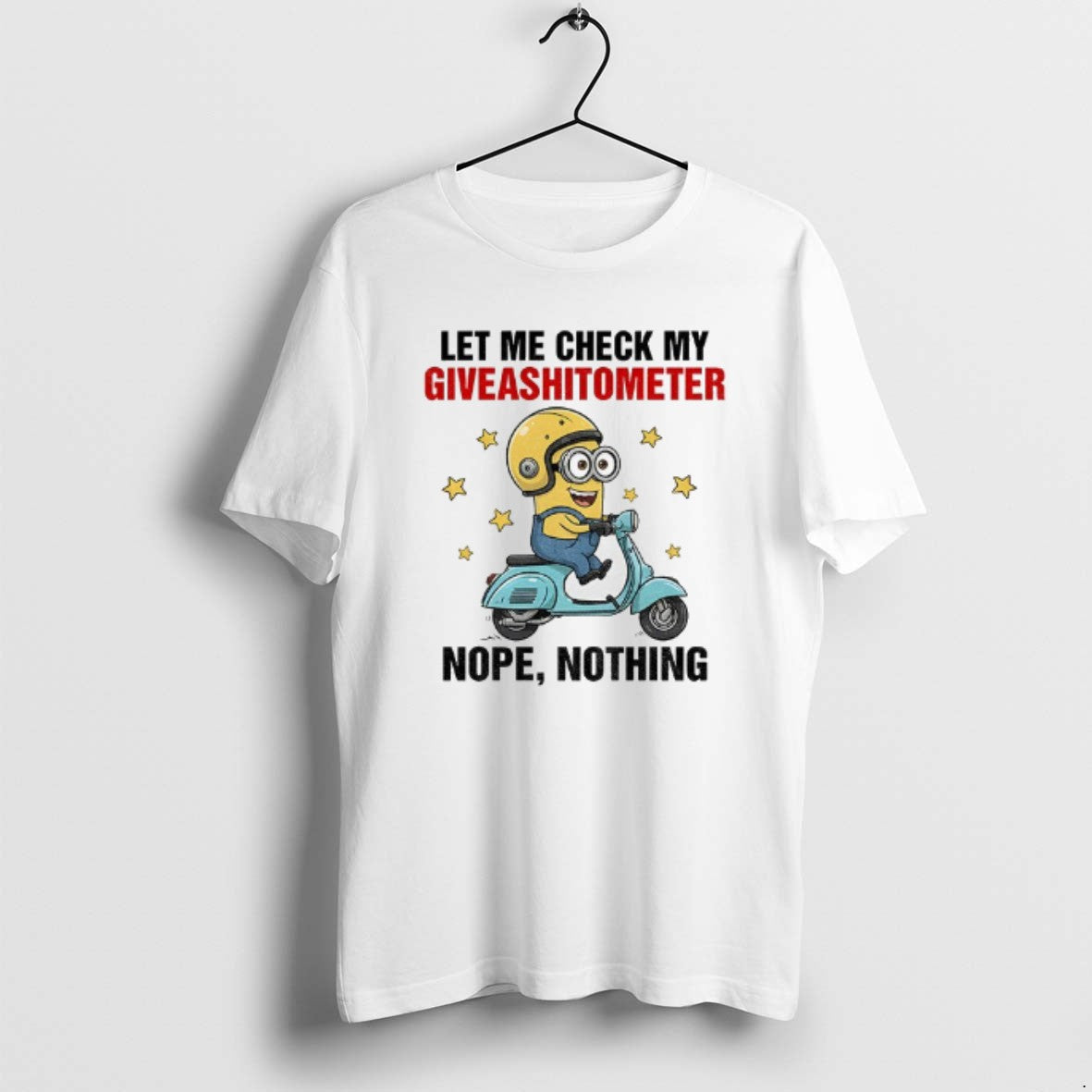Official Minion Let Me Check My Giveashitometer Nope Nothing T-Shirts, Hoodie, Sweatshirt | AU01DripNestTees.com