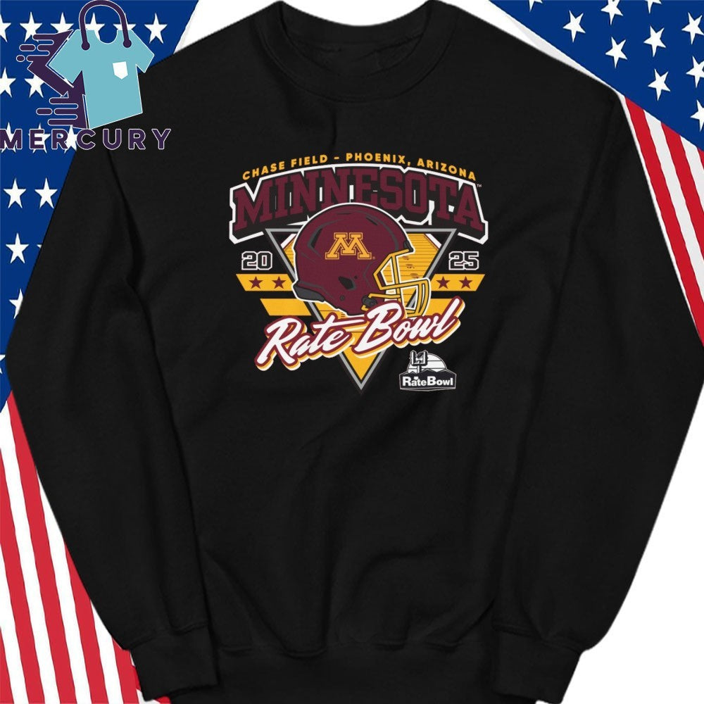 Minnesota Golden Gophers 2025 Rate Bowl Helmet Shirt