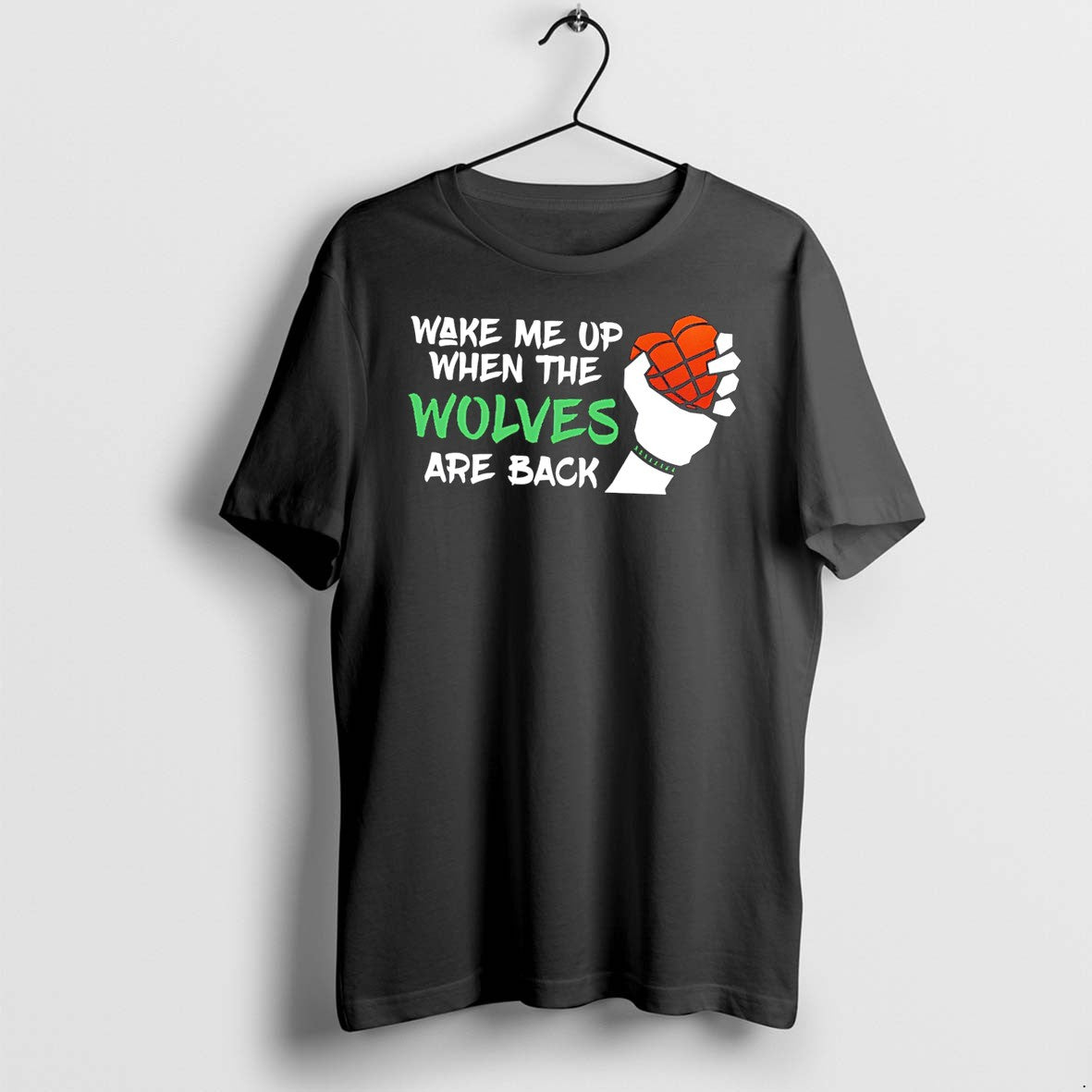Official Minnesota Timberwolves Wake Me Up When The Wolves Are Back Hibernation Tee T Shirts