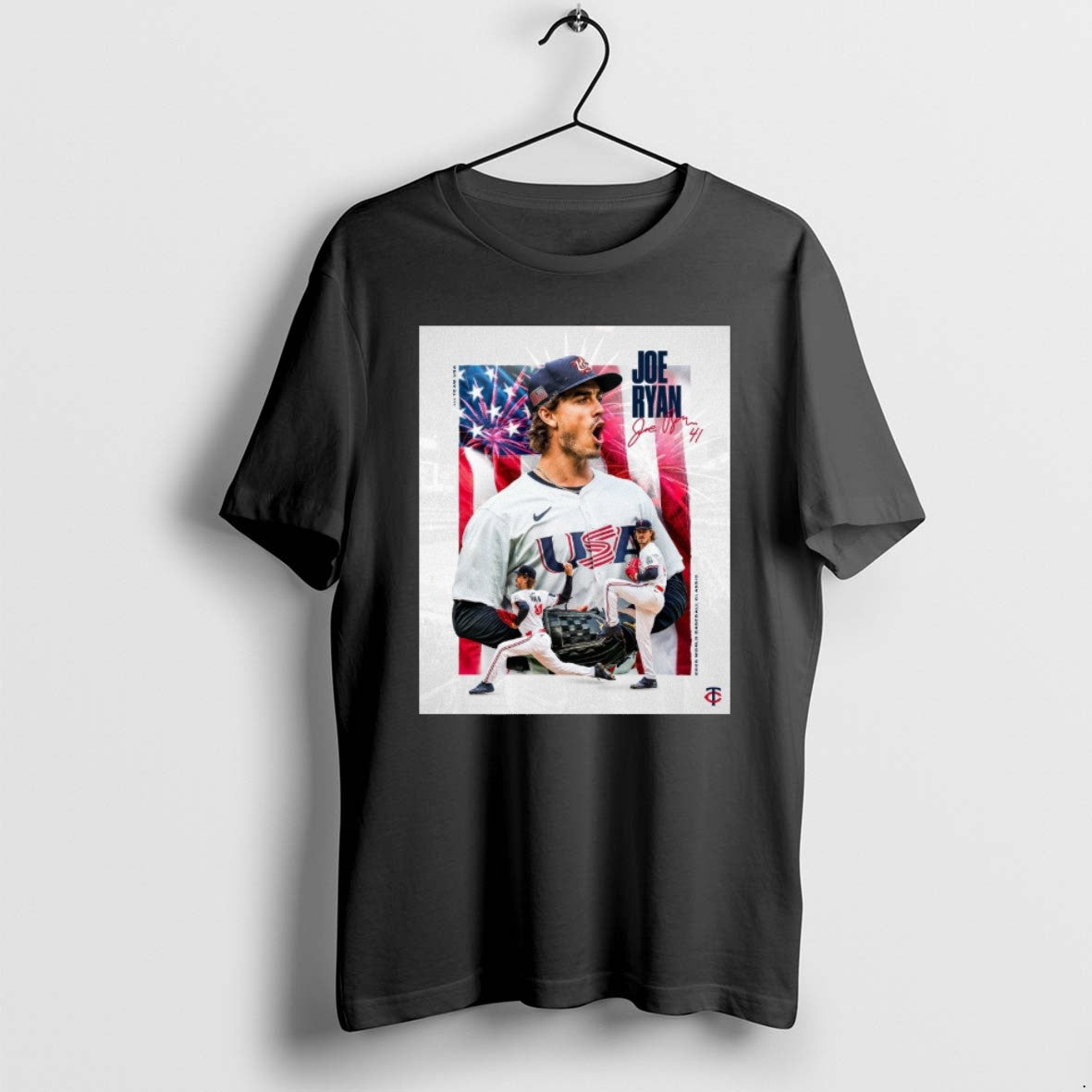 Official Minnesota Twins Joe Ryan 2026 World Baseball Classic Signature T-Shirts, Hoodie, Sweatshirt | AU01DripNestTees.com