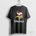 Official Minnesota Vikings 2025 Santa Hat Logo Football Christmas T-Shirts, Hoodie, Sweatshirt | AU01DripNestTees.com