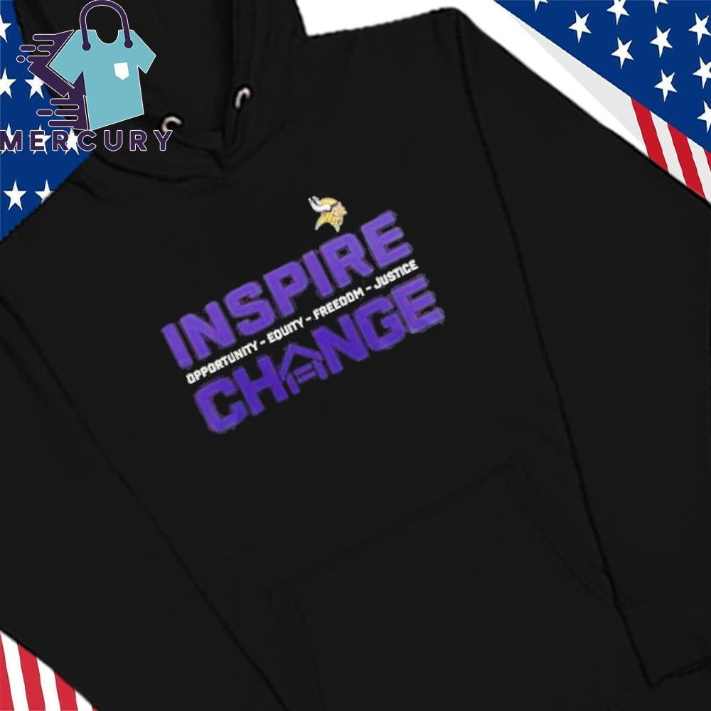 Minnesota Vikings Inspire Change Freedom Justice Shirt